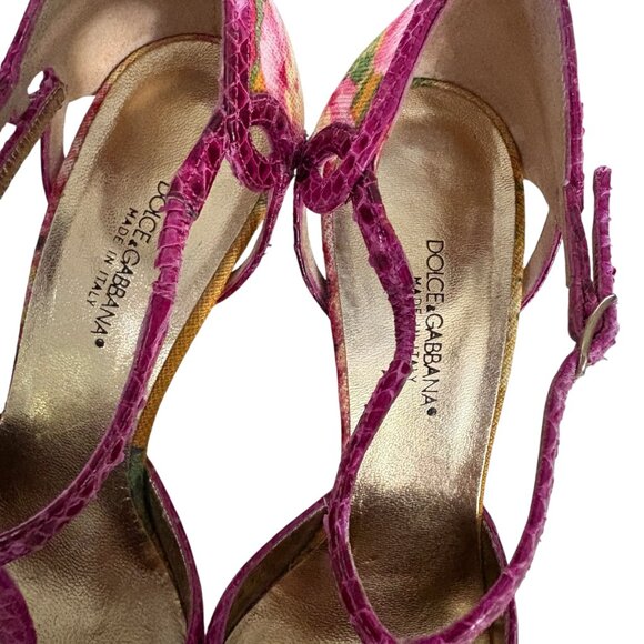 Dolce & Gabbana Floral Heels size 5.5 - Picture 3 of 8